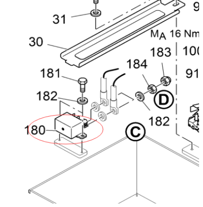 进口摊铺机供电继电器2193701