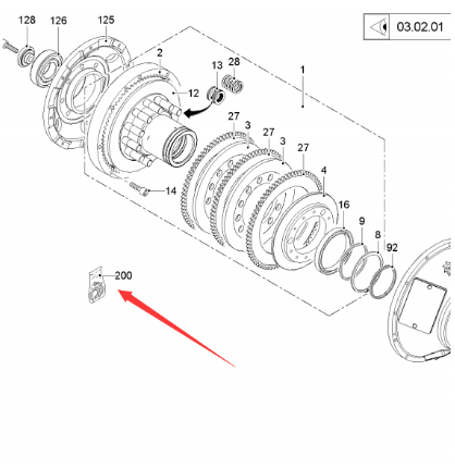 进口铣刨机离合器修理包185023 进口铣刨机离合器修理包185023